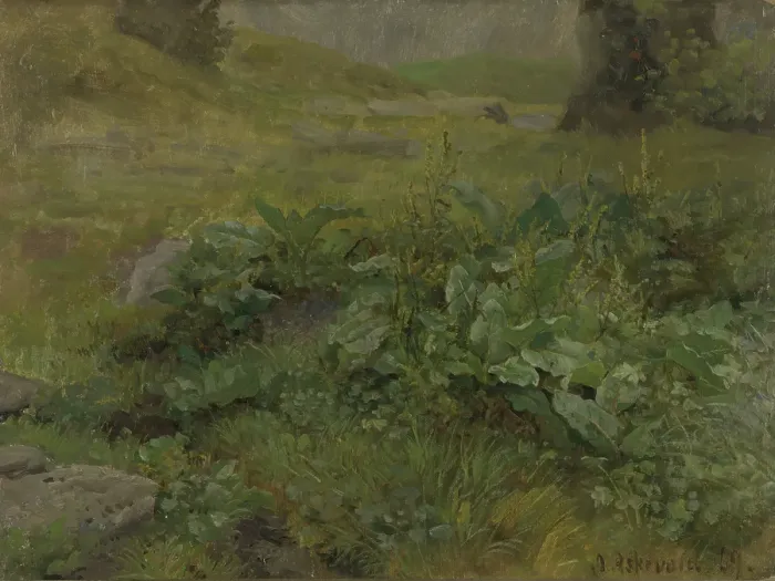 Framed Print : Landscape Study, 1869. Creator: Anders Monsen Askevold Framed Print : Landscape Study, 1869. Creator: Anders Monsen Askevold