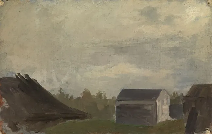 Framed Print : Landscape Study, 1870. Creator: Karl Emanuel Jansson Framed Print : Landscape Study, 1870. Creator: Karl Emanuel Jansson