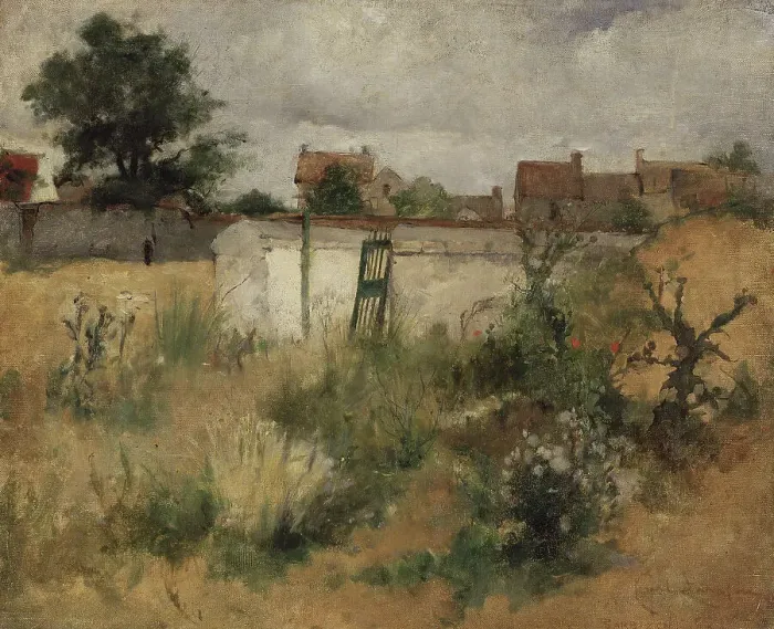 Framed Print : Landscape Study from Barbizon, 1878. Creator: Carl Larsson Framed Print : Landscape Study from Barbizon, 1878. Creator: Carl Larsson