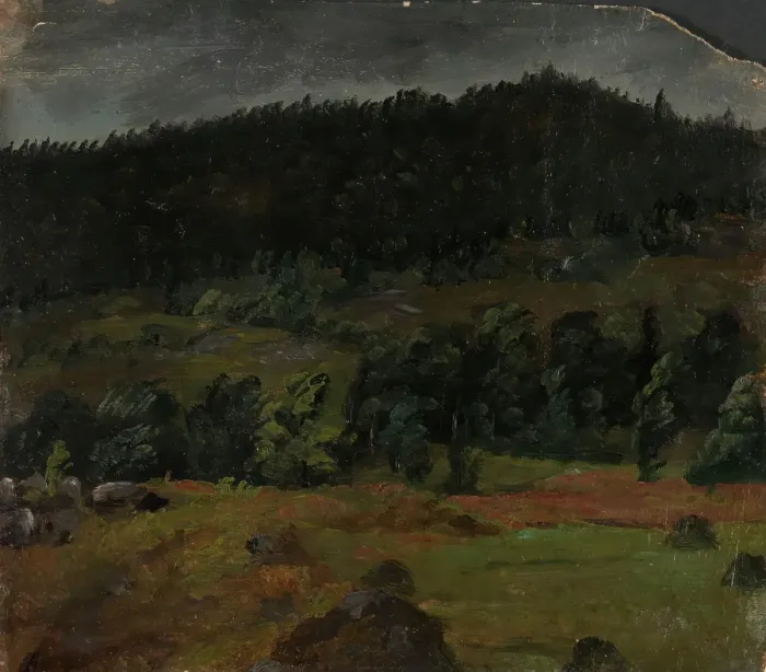 Framed Print : Landscape Study, c1830-1879. Creator: Knud Baade Framed Print : Landscape Study, c1830-1879. Creator: Knud Baade