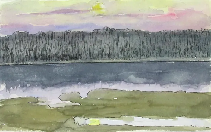 Framed Print : Landscape Study. Creator: Maria Wiik Framed Print : Landscape Study. Creator: Maria Wiik