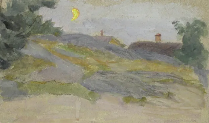 Framed Print : Landscape Study. Creator: Maria Wiik Framed Print : Landscape Study. Creator: Maria Wiik