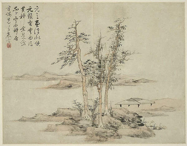 Landscape in the Style of Ancient Masters: after Ni Zan (1301-1374), Cao Zhibo... 1642. Creator: Lan Ying