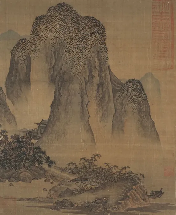 Framed Print : Landscape in the Style of Fan Kuan (image 1 of 2), Late Yuan or early Ming dynasty, 14th-15th cent.. Creator: Anon Framed Print : Landscape in the Style of Fan Kuan (image 1 of 2), Late Yuan or early Ming dynasty, 14th-15th cent.. Creator: Anon