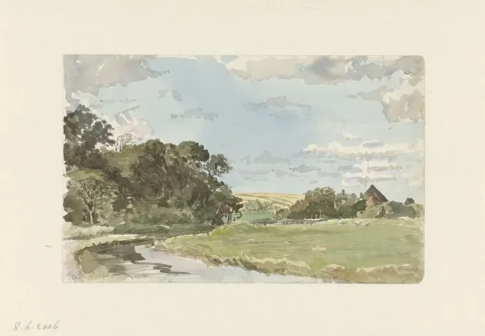 Framed Print : Landscape at Texel, 1879. Creator: Jan Hoynck van Papendrecht Framed Print : Landscape at Texel, 1879. Creator: Jan Hoynck van Papendrecht