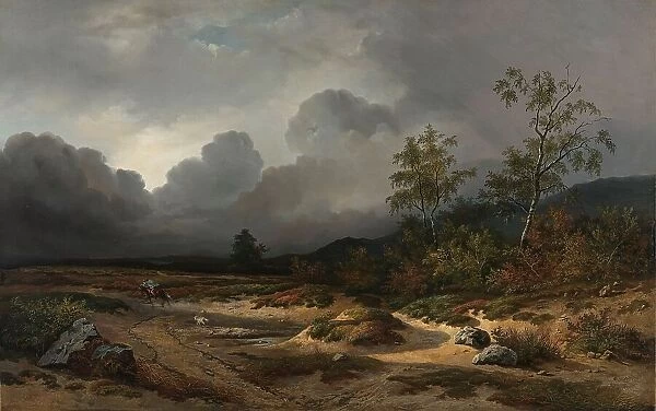 Landscape with a Thunderstorm Brewing, 1850. Creator: Willem Roelofs