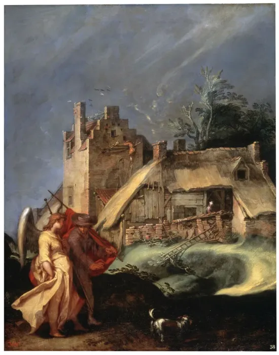 Framed Print : Landscape with Tobias and the Angel, c1610-c1615. Artist: Abraham Bloemaert Framed Print : Landscape with Tobias and the Angel, c1610-c1615. Artist: Abraham Bloemaert