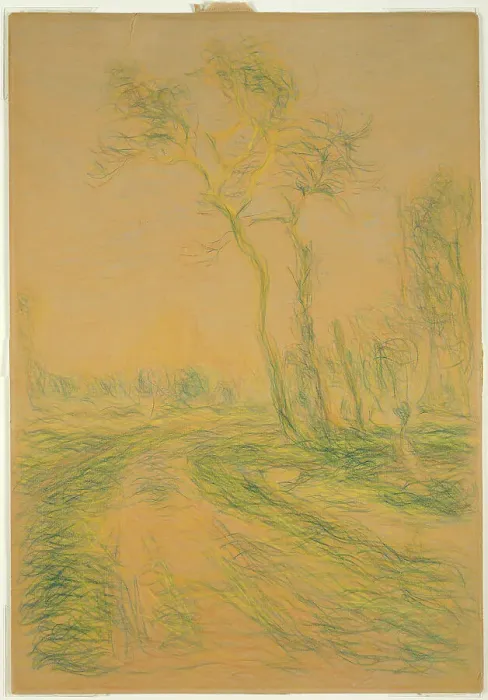 Framed Print : Landscape with Trees, 1880 / 85. Creator: Alfred Sisley Framed Print : Landscape with Trees, 1880 / 85. Creator: Alfred Sisley