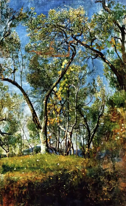 Framed Print : Landscape with Trees, c1920s. Creator: Annie Louisa Swynnerton Framed Print : Landscape with Trees, c1920s. Creator: Annie Louisa Swynnerton