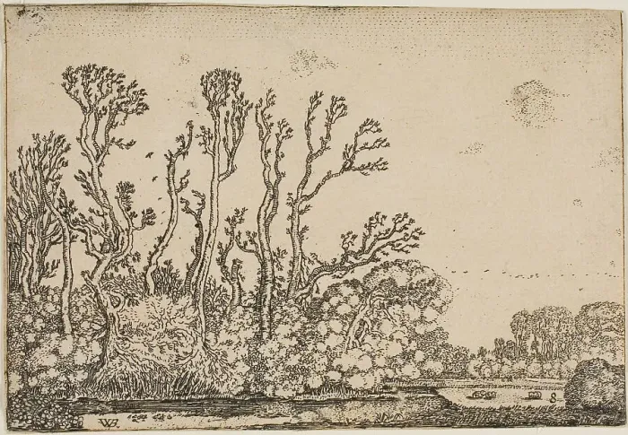 Framed Print : Landscape with Trees, Pond and Sheep, 1621. Creator: Willem Pietersz. Buytewech Framed Print : Landscape with Trees, Pond and Sheep, 1621. Creator: Willem Pietersz. Buytewech
