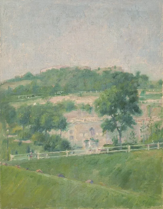 Framed Print : Landscape V, early 20th century. Creator: Dezider Czolder Framed Print : Landscape V, early 20th century. Creator: Dezider Czolder