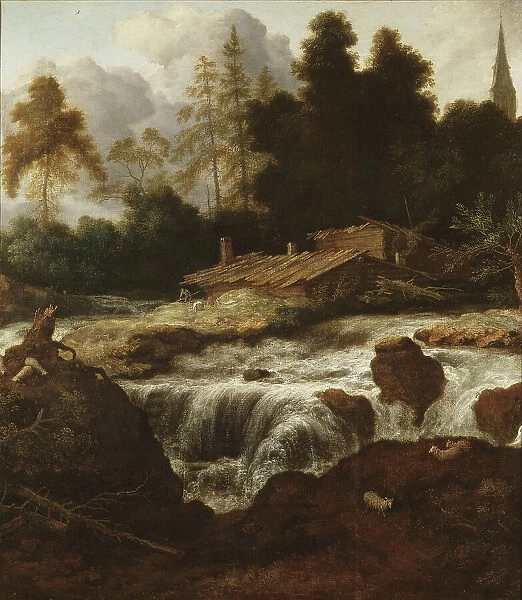 Landscape with a Waterfall. Creator: Allart van Everdingen