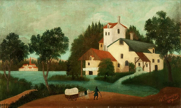 Landscape with Watermill, 1879. Creator: Rousseau, Henri Julien Félix (1844-1910)