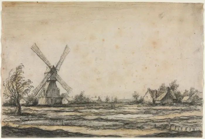 Framed Print : Landscape with a Windmill near a Farmstead, 1642-1644. Creator: Aelbert Cuyp (Dutch, 1620-1691) Framed Print : Landscape with a Windmill near a Farmstead, 1642-1644. Creator: Aelbert Cuyp (Dutch, 1620-1691)
