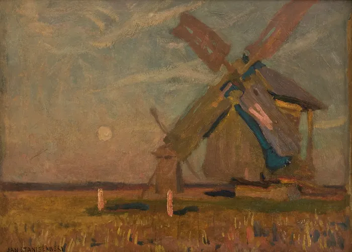 Framed Print : Landscape with Windmills, 1905. Creator: Jan Stanislawski Framed Print : Landscape with Windmills, 1905. Creator: Jan Stanislawski