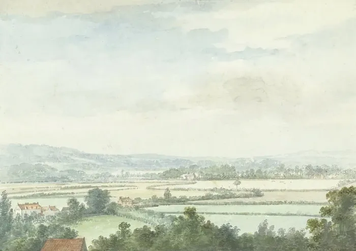 Framed Print : Landscape at Windsor, 1765. Creator: Aert Schouman Framed Print : Landscape at Windsor, 1765. Creator: Aert Schouman