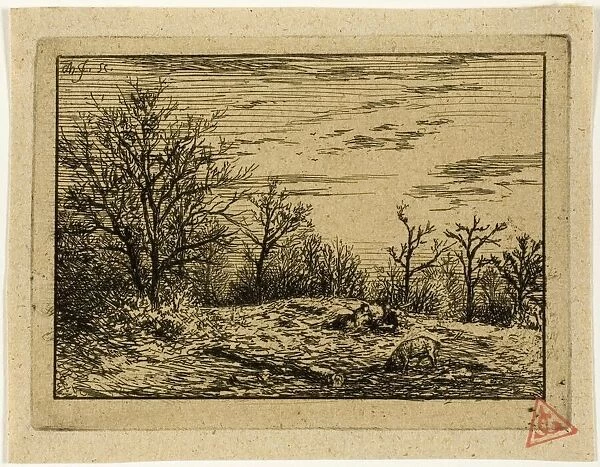 Landscape in Winter, 1846. Creator: Charles Emile Jacque