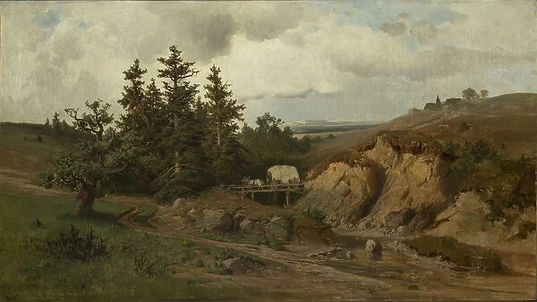 Landscape with a Wooden Bridge, 1858