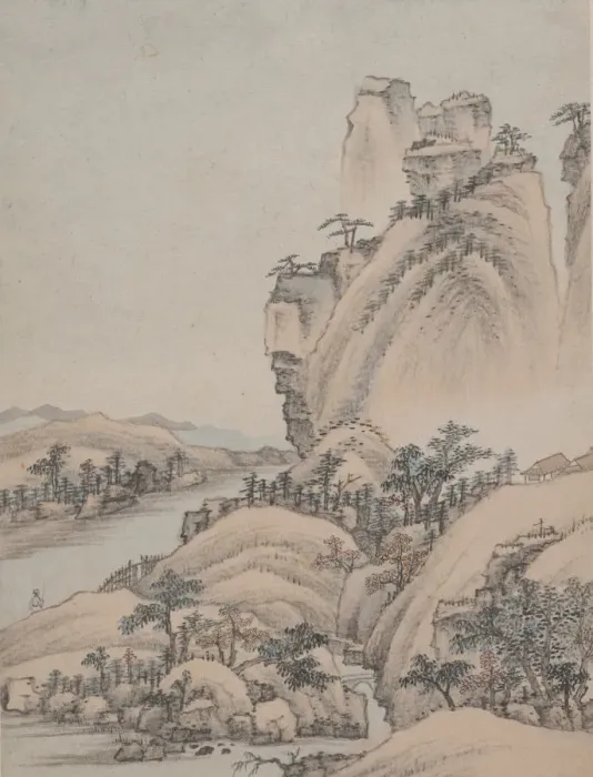 Framed Print : Landscapes, dated 1668. Creator: Xiao Yuncong Framed Print : Landscapes, dated 1668. Creator: Xiao Yuncong