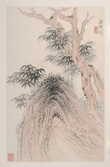 Framed Print : Landscapes after old masters, 19th century. Creator: Du Xiang Framed Print : Landscapes after old masters, 19th century. Creator: Du Xiang