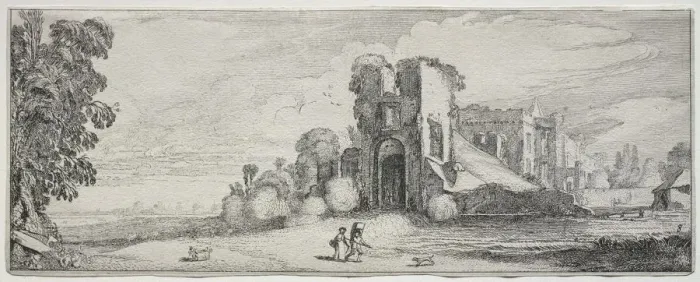 Framed Print : Landscapes and Ruins: Brederode Castle. Creator: Jan van de Velde (Dutch, 1593-1641) Framed Print : Landscapes and Ruins: Brederode Castle. Creator: Jan van de Velde (Dutch, 1593-1641)