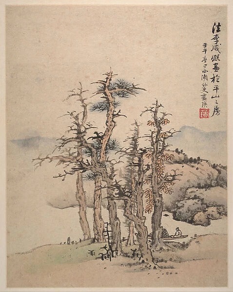 Landscapes after Song and Yuan masters, 1642. Creator: Lan Ying