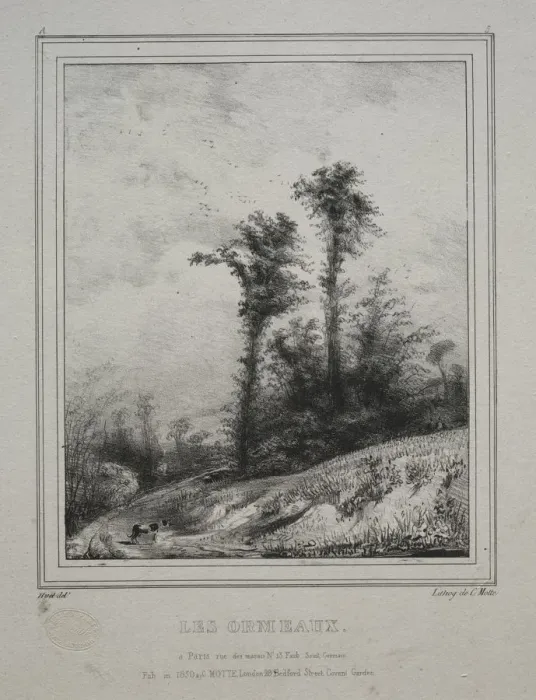 Framed Print : Landscapes: Young Elm Trees, 1829. Creator: Paul Hüet (French, 1803-1869) Framed Print : Landscapes: Young Elm Trees, 1829. Creator: Paul Hüet (French, 1803-1869)