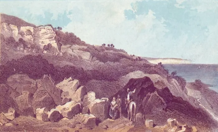 Framed Print : Landslip - East End, 19th century? Creator: Unknown Framed Print : Landslip - East End, 19th century? Creator: Unknown