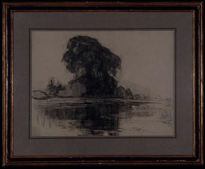 Framed Print : Landzicht Farm: Compositional Study, c.1905. Creator: Piet Mondrian Framed Print : Landzicht Farm: Compositional Study, c.1905. Creator: Piet Mondrian