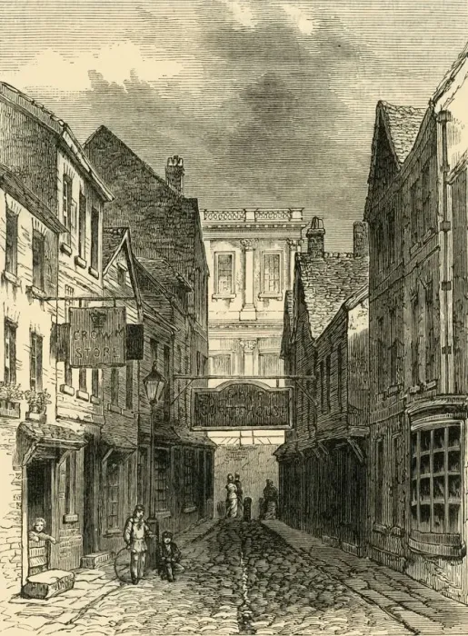 Framed Print : Lane Leading Into Ship Street, Greenwich (1830), (c1878). Creator: Unknown Framed Print : Lane Leading Into Ship Street, Greenwich (1830), (c1878). Creator: Unknown