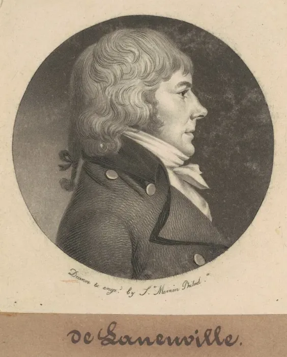 Framed Print : de Laneuville, 1800. Creator: Charles Balthazar Julien Fevret de Saint-Memin Framed Print : de Laneuville, 1800. Creator: Charles Balthazar Julien Fevret de Saint-Memin