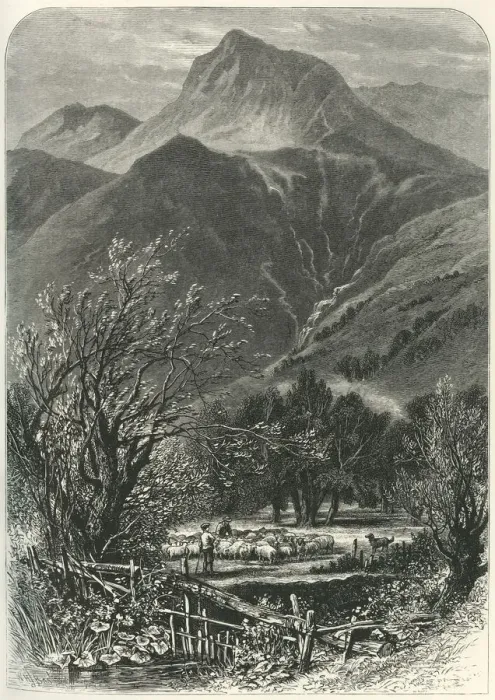 Framed Print : Langdale Pikes, c1870 Framed Print : Langdale Pikes, c1870