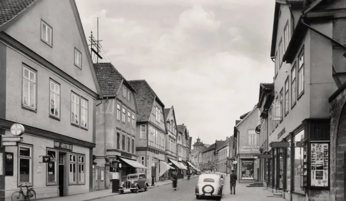 Framed Print : Langestrasse, Buckeburg, Germany, c1930s Framed Print : Langestrasse, Buckeburg, Germany, c1930s