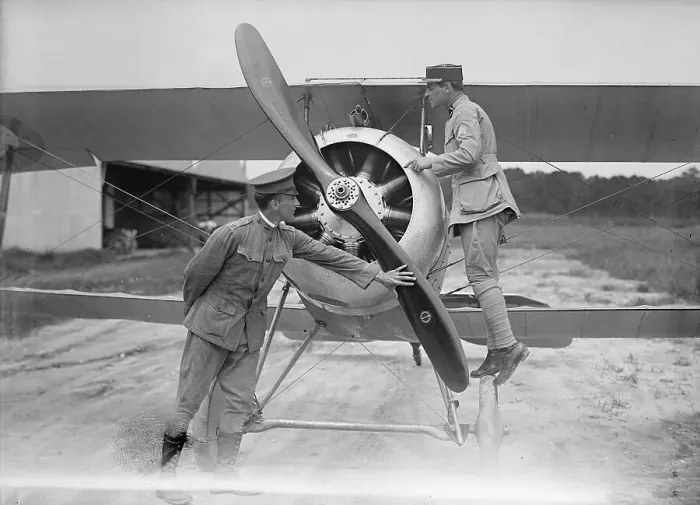 Framed Print : Langley Field, Va. - French Nieuport Plane, Type 17, with Capt. J.C. Bartolf And Lt.E... 1917. Creator: Harris & Ewing. Langley Field, Va. - French Nieuport Plane, Type 17, with Capt. J.C. Bartolf And Lt.E... 1917. Creator: Harris & Ewing Framed Print : Langley Field, Va. - French Nieuport Plane, Type 17, with Capt. J.C. Bartolf And Lt.E... 1917. Creator: Harris & Ewing. Langley Field, Va. - French Nieuport Plane, Type 17, with Capt. J.C. Bartolf And Lt.E... 1917. Creator: Harris & Ewing