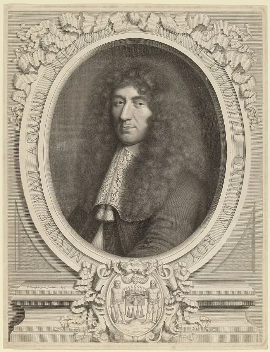 Framed Print : Langlois de Blancfort, 1675. Creator: Pierre Louis van Schuppen Framed Print : Langlois de Blancfort, 1675. Creator: Pierre Louis van Schuppen