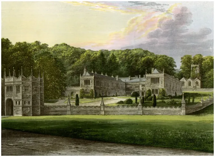 Framed Print : Lanhydrock, Cornwall, home of Lord Robartes, c1880 Framed Print : Lanhydrock, Cornwall, home of Lord Robartes, c1880