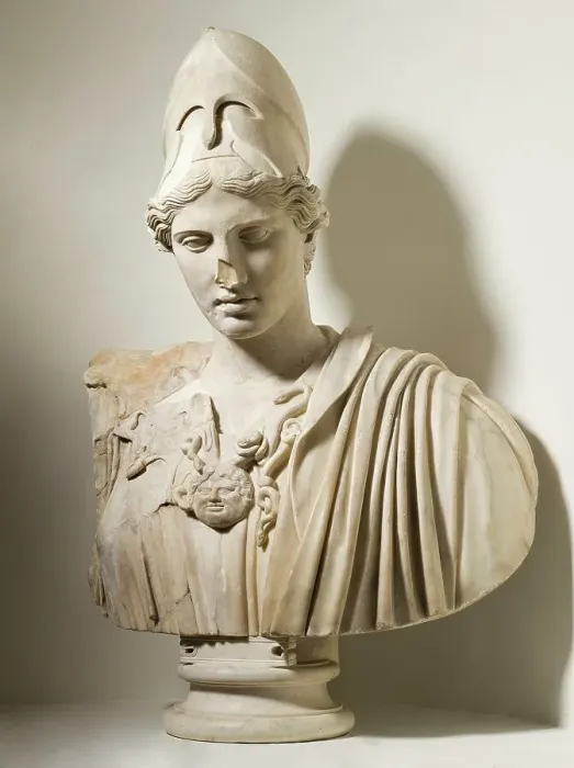 Framed Print : The Lansdowne Bust of Athena of Velletri, 2nd-century copy after a Greek original of c.430–420 B.C. Creator: Kresilias Framed Print : The Lansdowne Bust of Athena of Velletri, 2nd-century copy after a Greek original of c.430–420 B.C. Creator: Kresilias