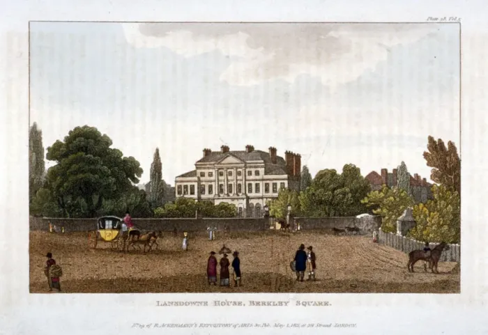 Framed Print : Lansdowne House in Berkeley Square, Mayfair, London, 1811 Framed Print : Lansdowne House in Berkeley Square, Mayfair, London, 1811
