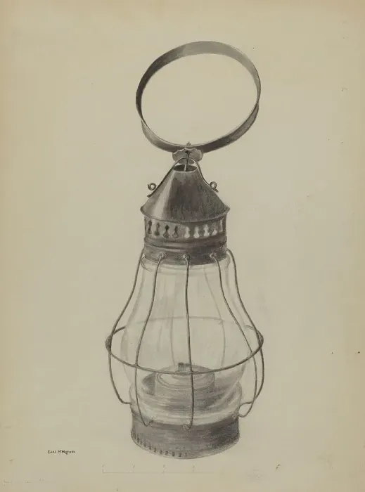 Framed Print : Lantern, 1935 / 1942. Creator: Edith Magnette Framed Print : Lantern, 1935 / 1942. Creator: Edith Magnette