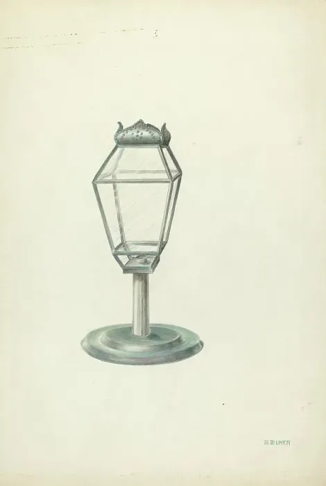 Framed Print : Lantern, 1935 / 1942. Creator: Ruth Buker Framed Print : Lantern, 1935 / 1942. Creator: Ruth Buker