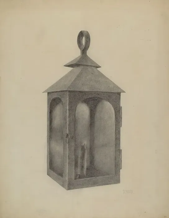 Framed Print : Lantern, 1935 / 1942. Creator: William Schmidt Framed Print : Lantern, 1935 / 1942. Creator: William Schmidt