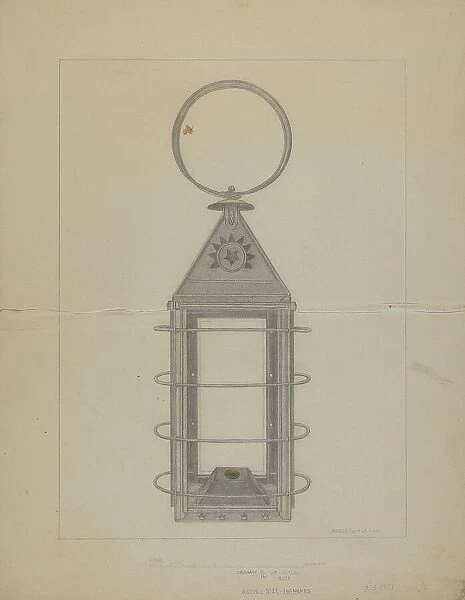 Lantern, 1937. Creator: Marie Famularo