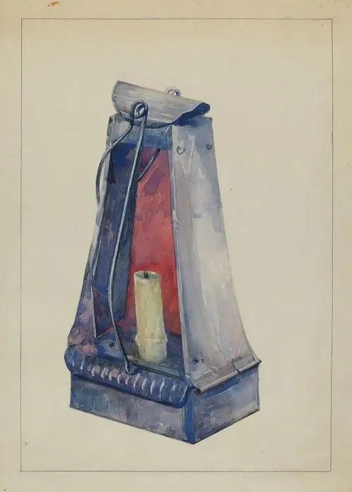 Framed Print : Lantern, c. 1936. Creator: John Oster Framed Print : Lantern, c. 1936. Creator: John Oster
