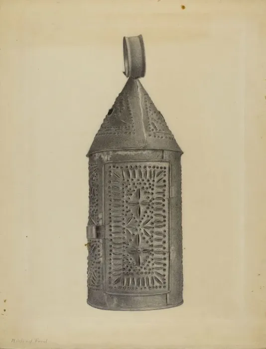 Framed Print : Lantern, c. 1937. Creator: Mildred Ford Framed Print : Lantern, c. 1937. Creator: Mildred Ford