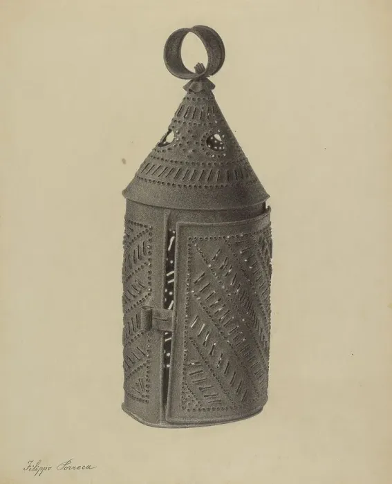 Framed Print : Lantern, c. 1938. Creator: Filippo Porreca Framed Print : Lantern, c. 1938. Creator: Filippo Porreca