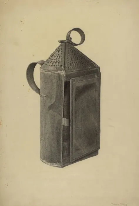 Framed Print : Lantern, c. 1938. Creator: Mildred Ford Framed Print : Lantern, c. 1938. Creator: Mildred Ford