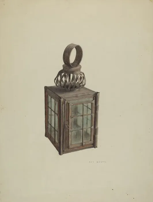 Framed Print : Lantern, c. 1938. Creator: Roy Weber Framed Print : Lantern, c. 1938. Creator: Roy Weber