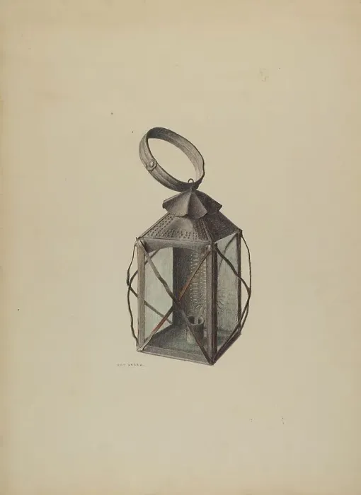 Framed Print : Lantern, c. 1938. Creator: Roy Weber Framed Print : Lantern, c. 1938. Creator: Roy Weber