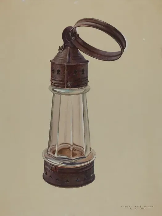 Framed Print : Lantern, c. 1939. Creator: Albert Allen Framed Print : Lantern, c. 1939. Creator: Albert Allen
