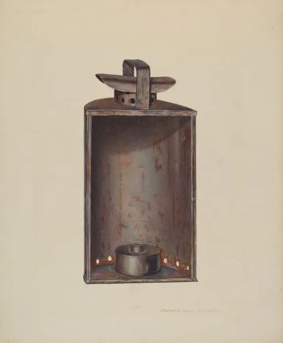 Framed Print : Lantern, c. 1939. Creator: Edward L Loper Framed Print : Lantern, c. 1939. Creator: Edward L Loper